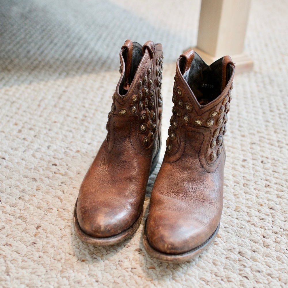 Frye Brown Ankle Boots